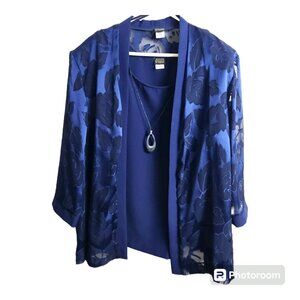 Tank Top with Chiffon Cardigan